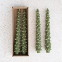 Unscented Tree Shaped Taper Candles - Image 2
