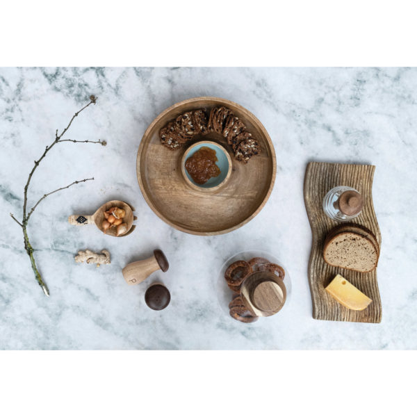 Mango Wood Lazy Susan Server - Image 2