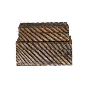 Carved MDF & Mango Wood Nesting Boxes