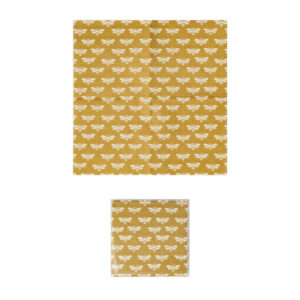Paper Cocktail Napkins w/ Bee Pattern