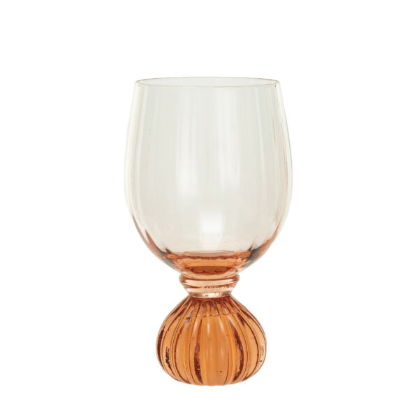 Ribbed Footed Wine Glass