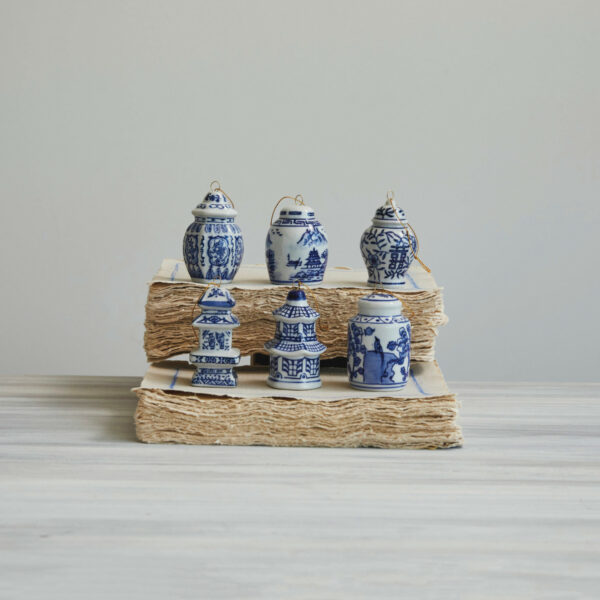 Stoneware Ginger Jar Ornaments - Image 2