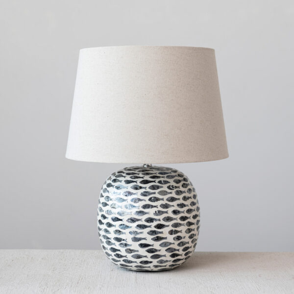 Capiz & Bamboo Table Lamp - Image 2