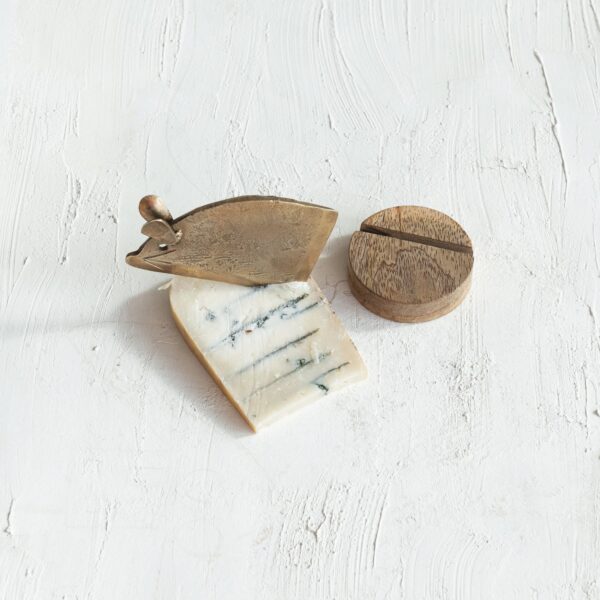 Hand-Forged Metal Mouse Shaped Cheese Knife - Image 2