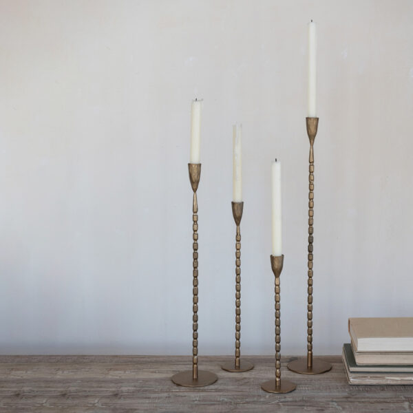 Hand-Forged Cast Iron Taper Holders - Image 2