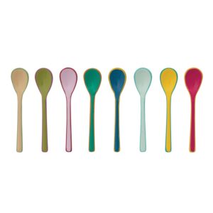 Enameled Stainless Steel Salt Spoons
