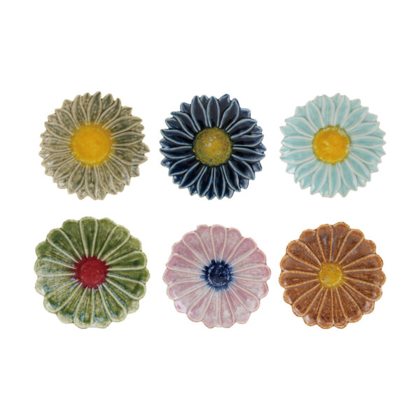 Stoneware Flower Shaped Plates